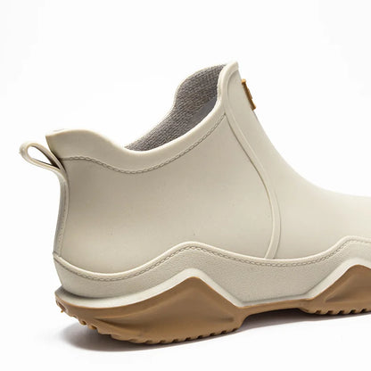 Wasserdichte Damen-Regenstiefel für den Herbst: Stilvolle Mid-Calf Gummistiefel mit rutschfester Sohle für maximalen Komfort