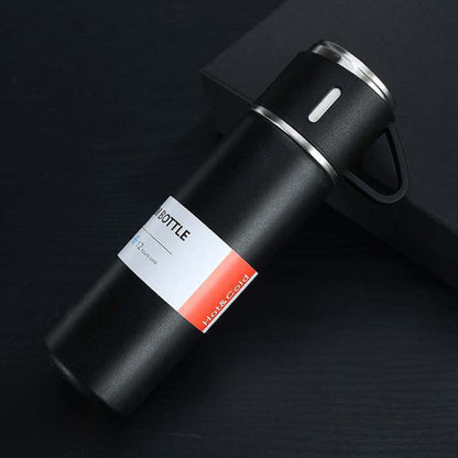 Thermo Pro Edelstahl Thermoskanne 500ml – Hält Getränke 12 Stunden warm/kalt | Perfekt für Herbst & Winter