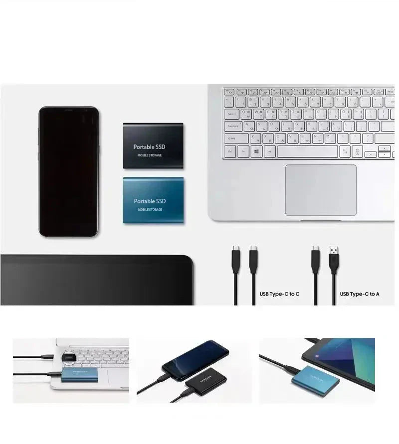 Ultra-Schnelle Tragbare SSD 128TB: Ihr mobiles Speicher-Kraftpaket mit USB 3.1 & USB-C