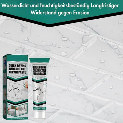 Schnelltrocknende Keramikfliesen Reparaturpaste – Langlebig & Einfach zu reparieren (2er-Pack)