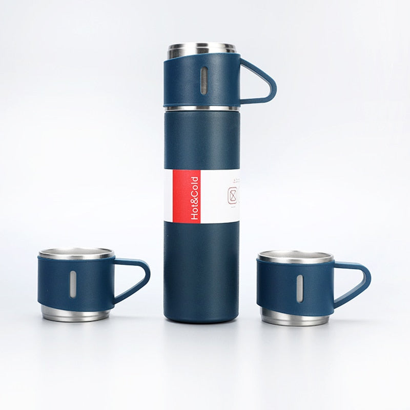 Thermo Pro Edelstahl Thermoskanne 500ml – Hält Getränke 12 Stunden warm/kalt | Perfekt für Herbst & Winter