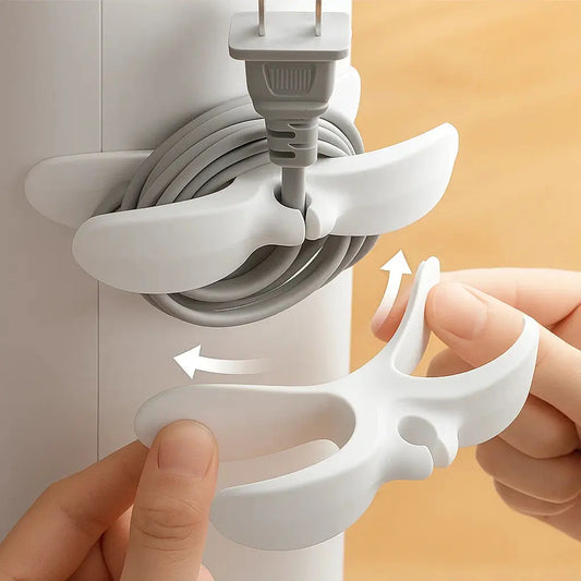 Selbstklebende Kabel Organizer Clips (10er-Pack) – Ordentliche Kabelführung für ein aufgeräumtes Zuhause & Büro