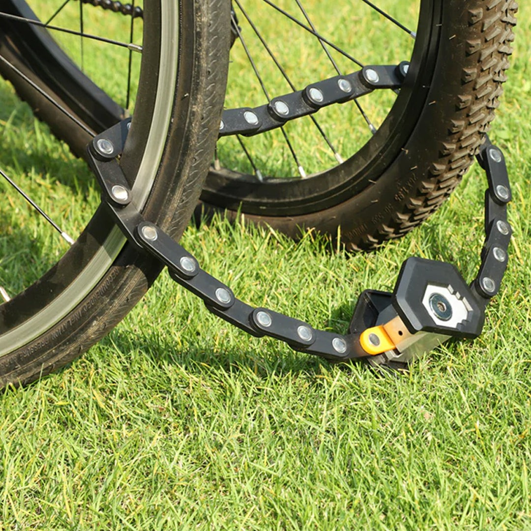 HEXIT Faltschloss: Kompakt, Leicht & Sicher – 78cm Diebstahlschutz Fahrradschloss für den Alltag