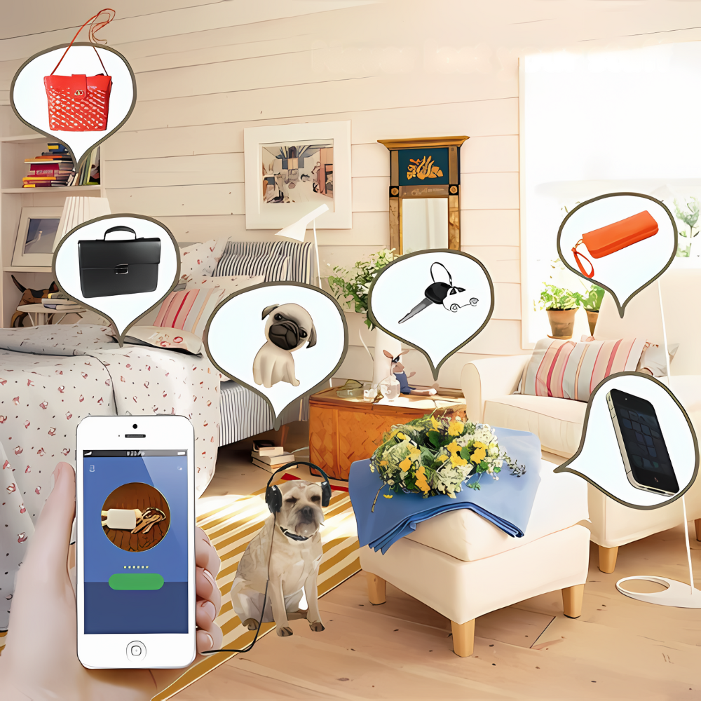 PetPulse | GPS-Haustier-Tracker für Hunde & Katzen | Einzigartiges Design | Bluetooth-Haustierortungsgerät
