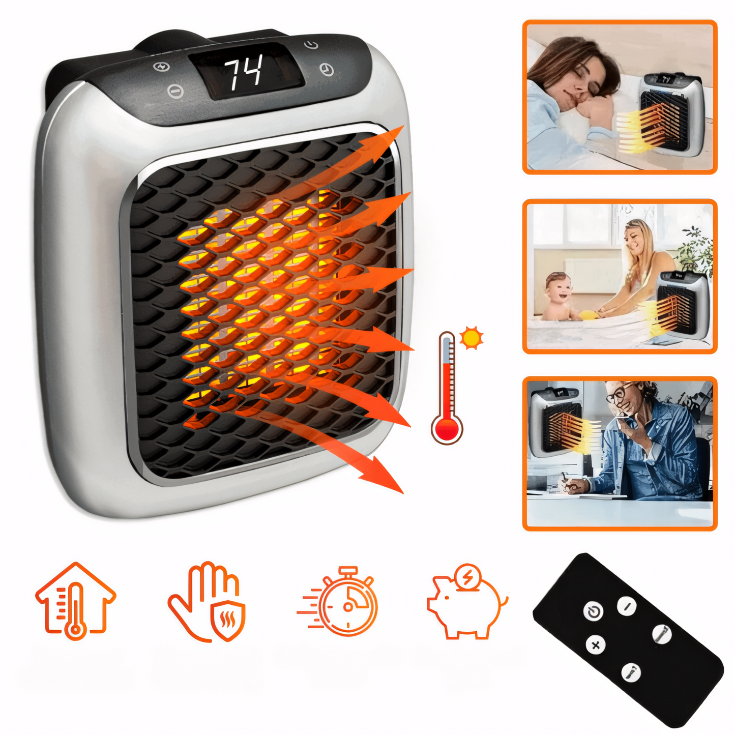 EcoWarmth – Energiesparender, umweltfreundlicher Elektroheizer für Ihr Zuhause