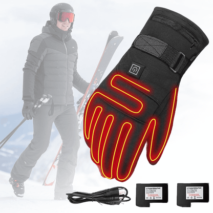 Beheizbare Winterhandschuhe – Wasserdichte Elektrische Handschuhe mit Touchscreen-Kompatibilität – Warm & Winterfest