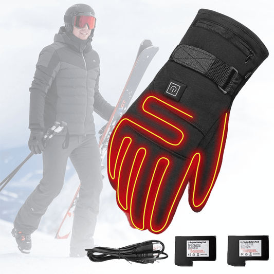 Beheizbare Winterhandschuhe – Wasserdichte Elektrische Handschuhe mit Touchscreen-Kompatibilität – Warm & Winterfest