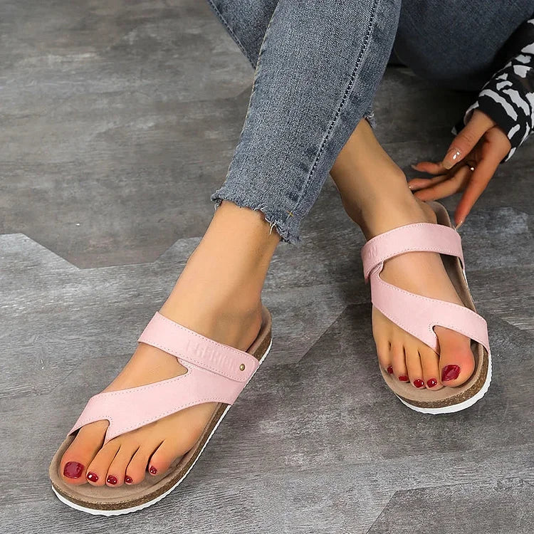 Damen Zehentrenner - Leichte Sommerschuhe mit Komfort-Sohle