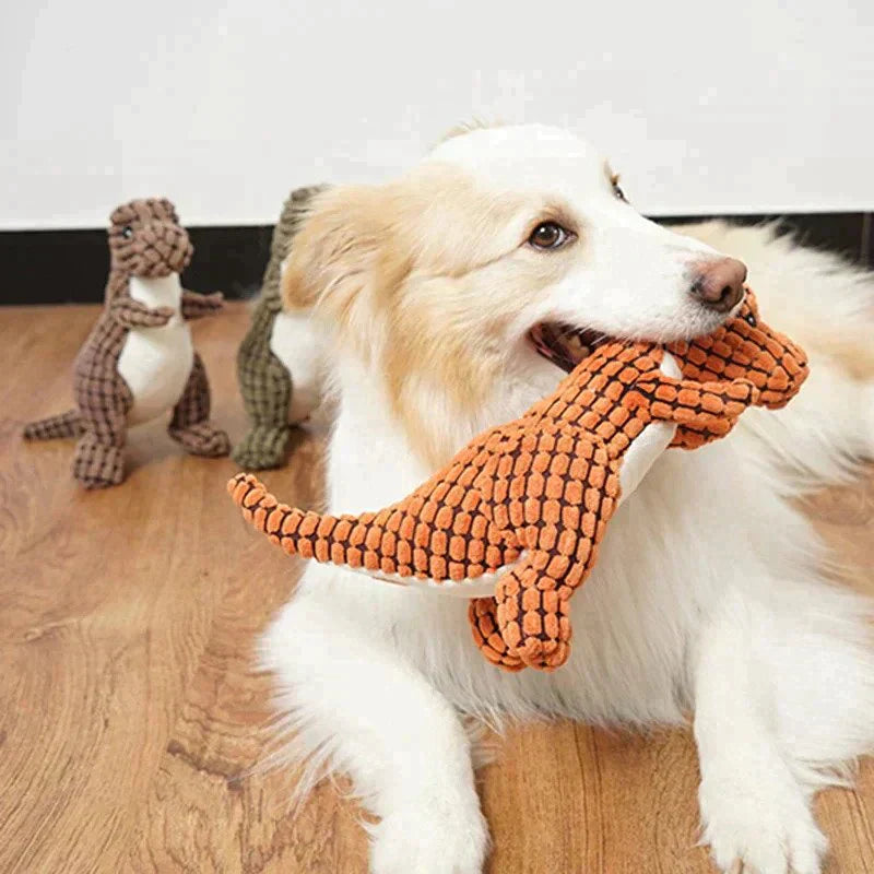 CanineTough – Unzerstörbares Dinosaurier-Spielzeug für Hunde