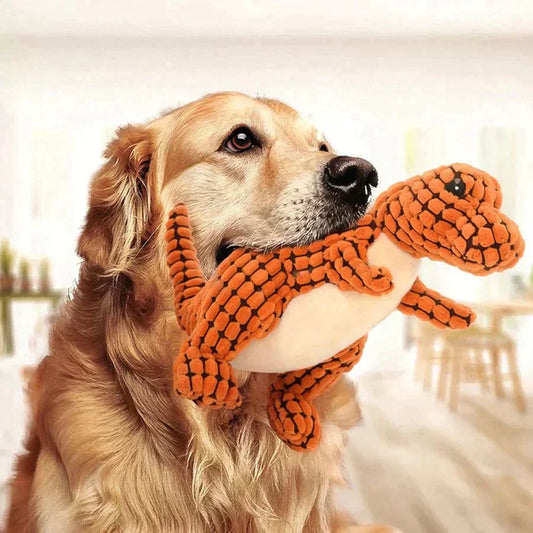 CanineTough – Unzerstörbares Dinosaurier-Spielzeug für Hunde