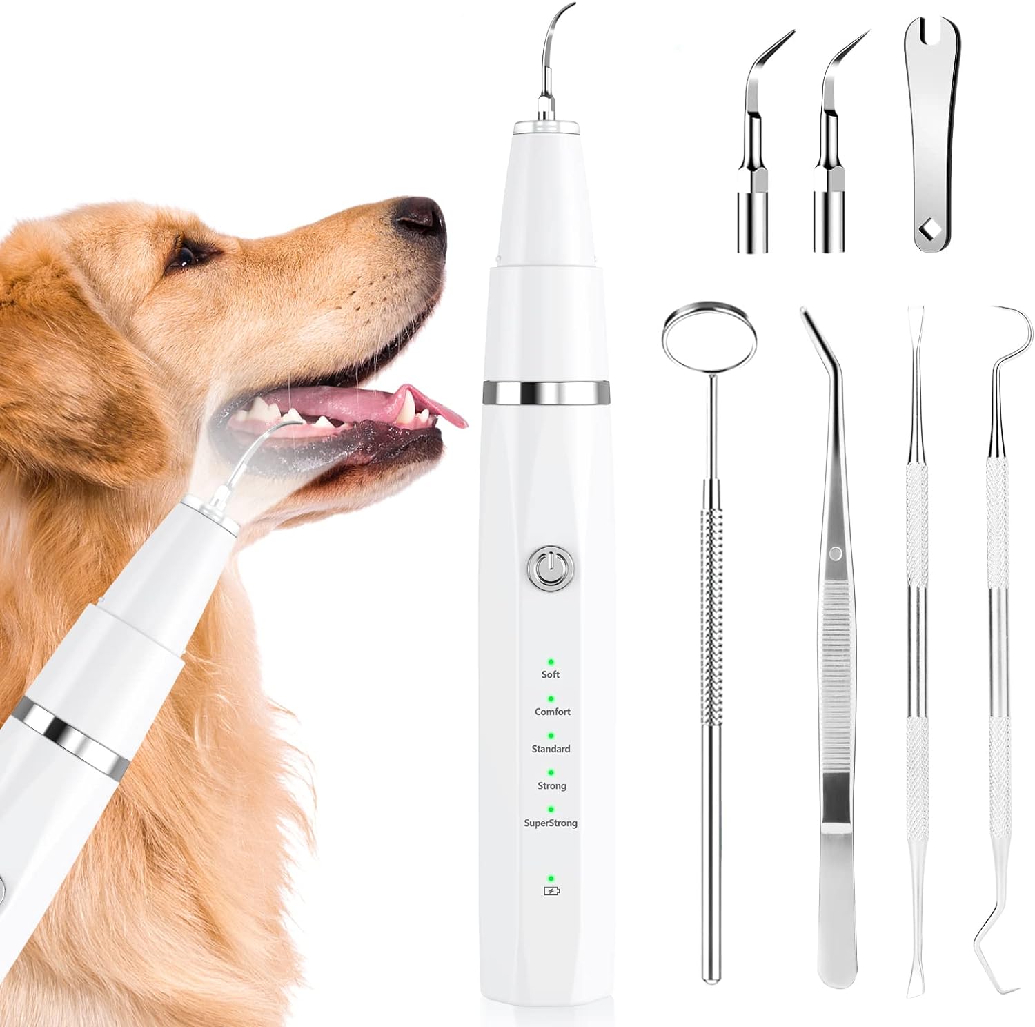 Professioneller Ultraschall-Zahnsteinentferner für Haustiere – Sanfte & Effektive Zahnpflege für Hunde und Katzen