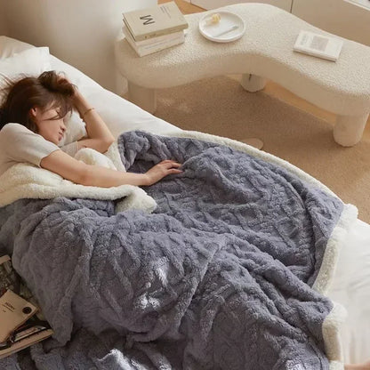 Superweiche Fleece-Kuscheldecke – Dein gemütlicher Begleiter für Herbst & Winter auf Sofa & Bett