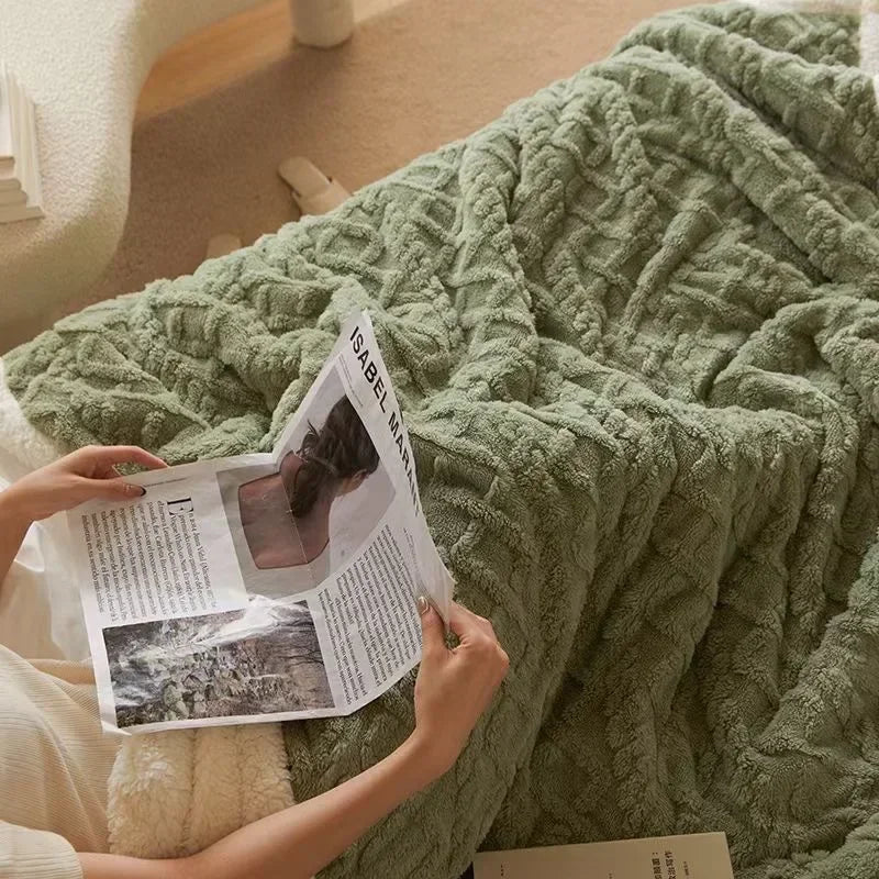 Superweiche Fleece-Kuscheldecke – Dein gemütlicher Begleiter für Herbst & Winter auf Sofa & Bett