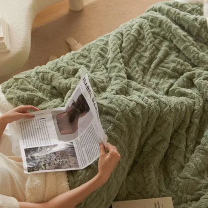 Superweiche Fleece-Kuscheldecke – Dein gemütlicher Begleiter für Herbst & Winter auf Sofa & Bett