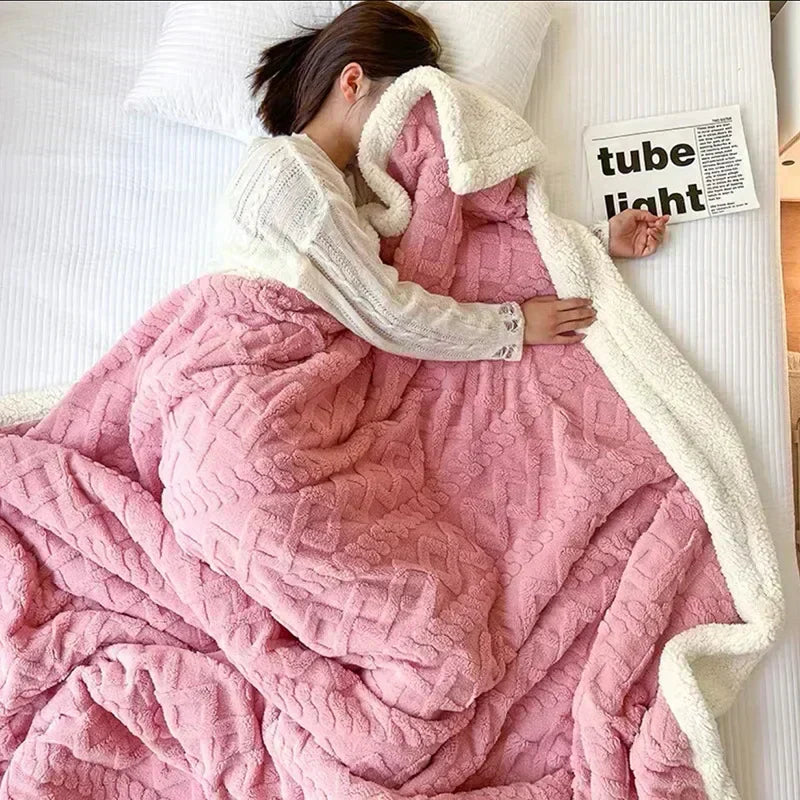 Superweiche Fleece-Kuscheldecke – Dein gemütlicher Begleiter für Herbst & Winter auf Sofa & Bett