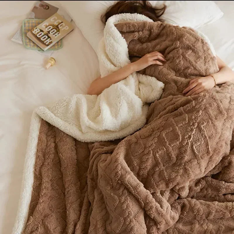 Superweiche Fleece-Kuscheldecke – Dein gemütlicher Begleiter für Herbst & Winter auf Sofa & Bett