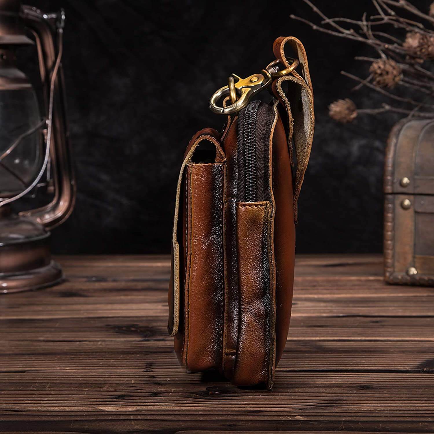 Veluxe Premium Leder Herren Bauchtasche – Stilvolle & sichere Gürteltasche für tägliche Essentials