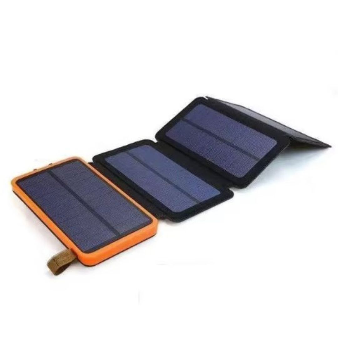PowerFold Solar Power Bank – Tragbares, faltbares & wasserdichtes Ladegerät für Energie unterwegs