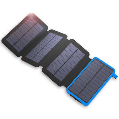 PowerFold Solar Power Bank – Tragbares, faltbares & wasserdichtes Ladegerät für Energie unterwegs