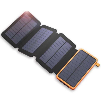 PowerFold Solar Power Bank – Tragbares, faltbares & wasserdichtes Ladegerät für Energie unterwegs
