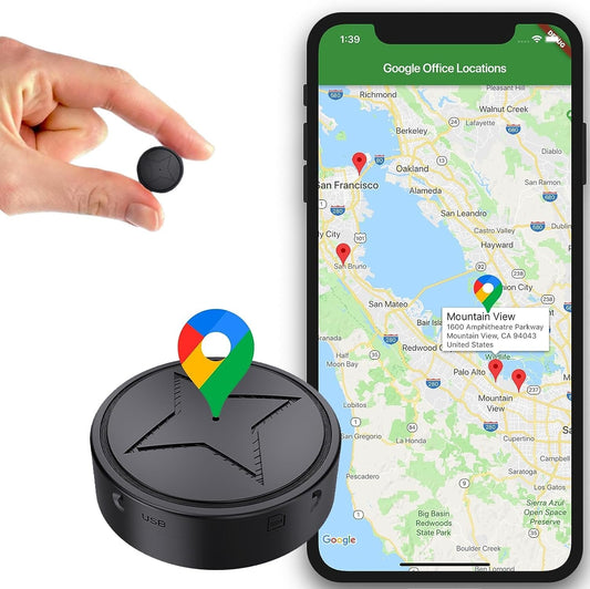 Mini GPS Tracker V2 – Leistungsstarker magnetischer GPS-Tracker für Autos, Motorräder & Wertsachen