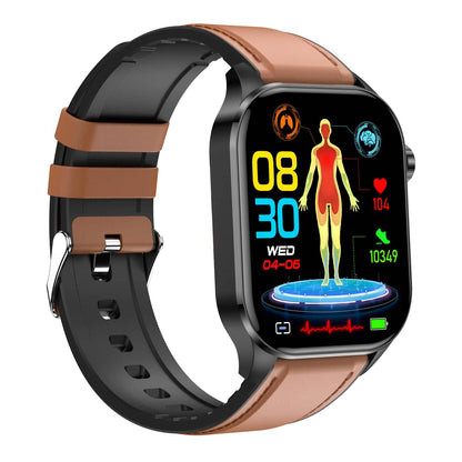 Intelligente Gesundheitsuhr: EKG, Blutdruck, Fitness & Schlaf-Tracking | Kompatibel mit iOS & Android