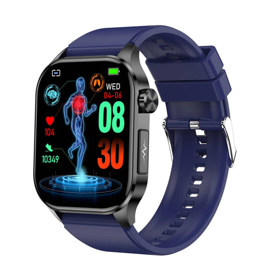 Intelligente Gesundheitsuhr: EKG, Blutdruck, Fitness & Schlaf-Tracking | Kompatibel mit iOS & Android