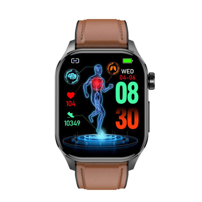 Intelligente Gesundheitsuhr: EKG, Blutdruck, Fitness & Schlaf-Tracking | Kompatibel mit iOS & Android